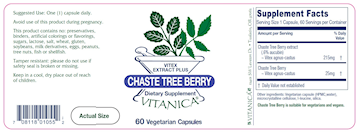 Chaste Tree Berry 60 vegcaps