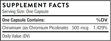 Chromium Picolinate 60 caps