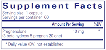 Pregnenolone 10 mg 60 vegcaps